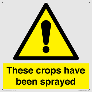 These crops have been sprayed